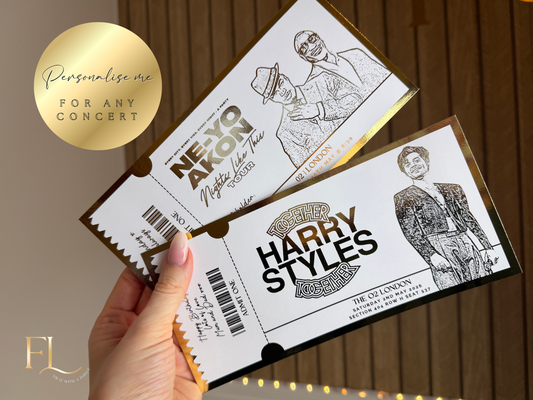 ANY Concert Fake Foil Ticket  |  Surprise Ticket Reveal