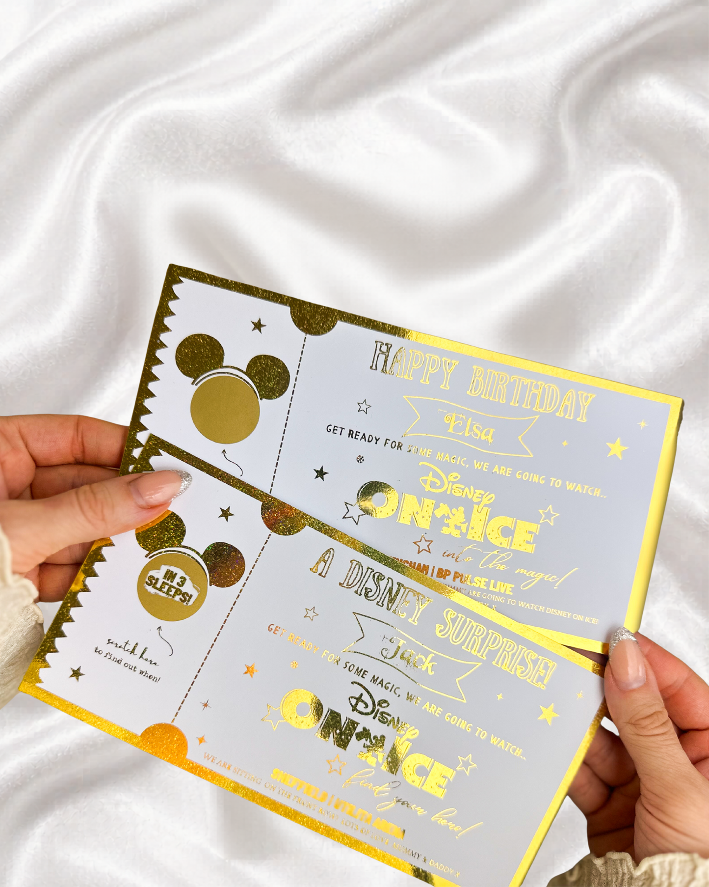 Disney On Ice Foiled Gift Reveal Ticket