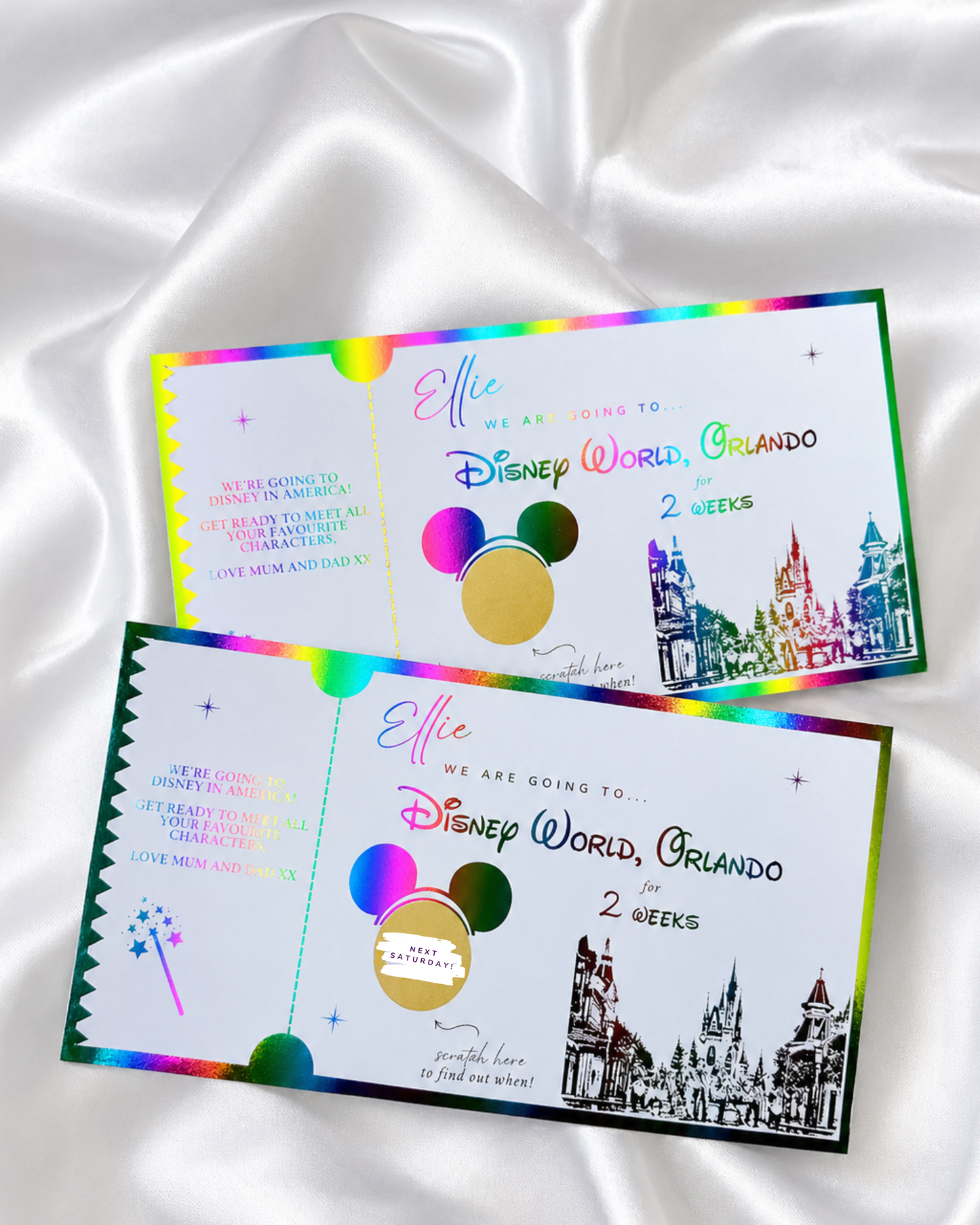Disney World Scratch Card Ticket