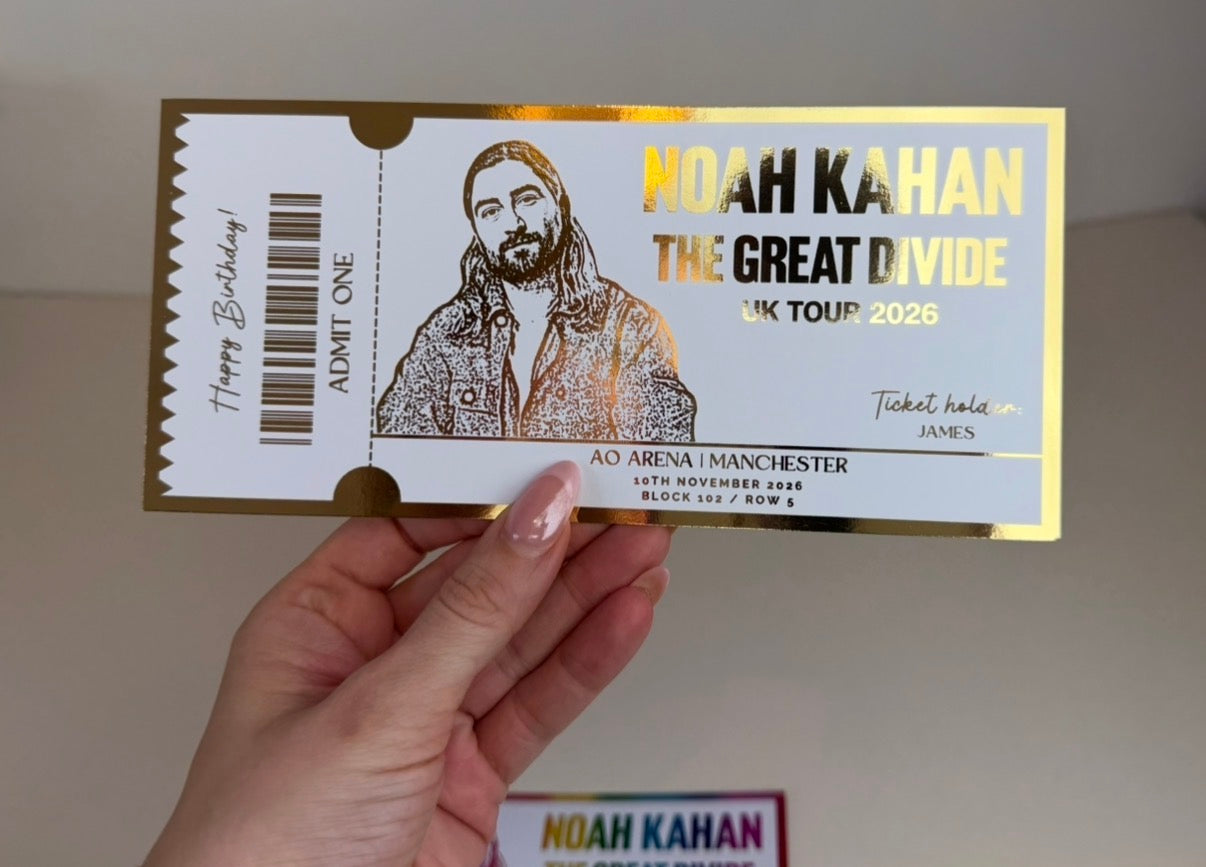 ANY Concert Fake Foil Ticket  |  Surprise Ticket Reveal