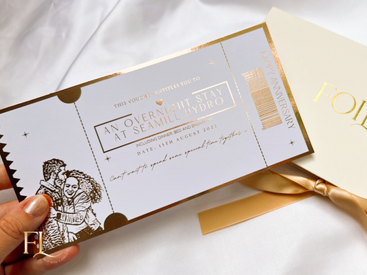 Any gift reveal ticket with personal photo
