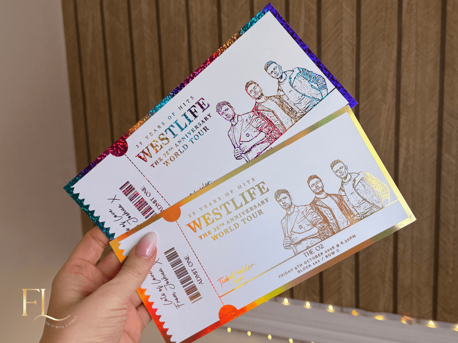 ANY Concert Fake Foil Ticket | Surprise Ticket Reveal - Foilux