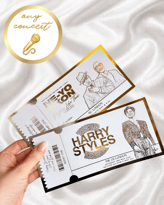 ANY Concert Fake Foil Ticket | Surprise Ticket Reveal - Foilux
