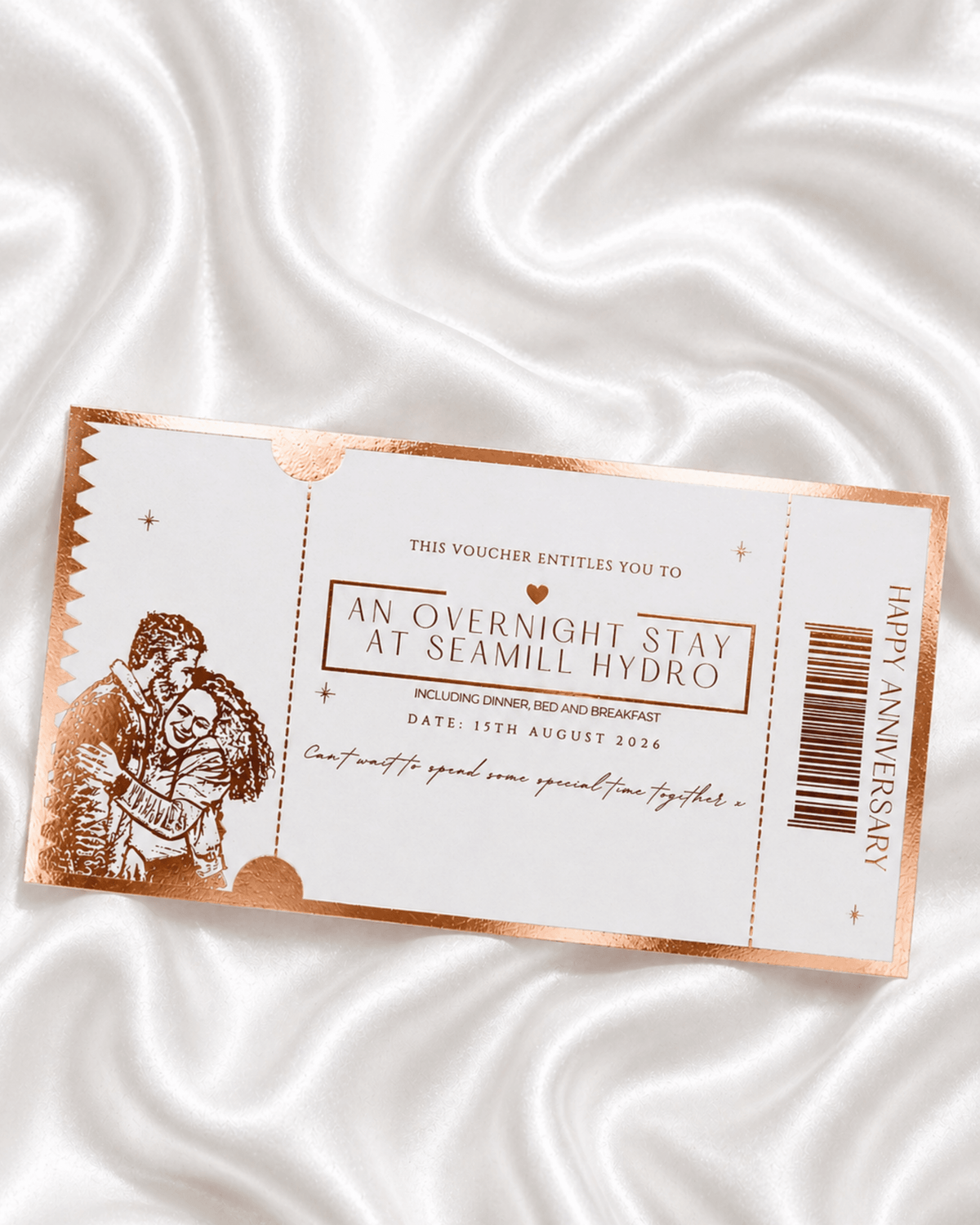Any gift reveal ticket with personal photo - Foilux