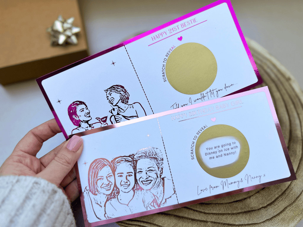 Any gift scratch card reveal with personal photo - Foilux