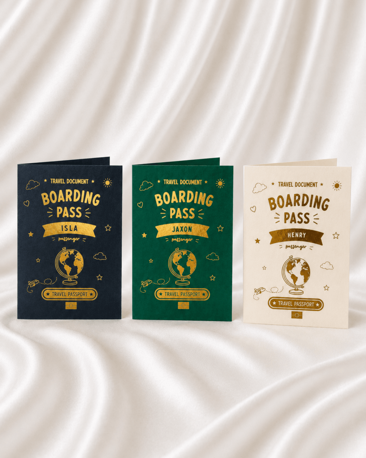 Children's Gold Foil Holiday Reveal Passport - Foilux