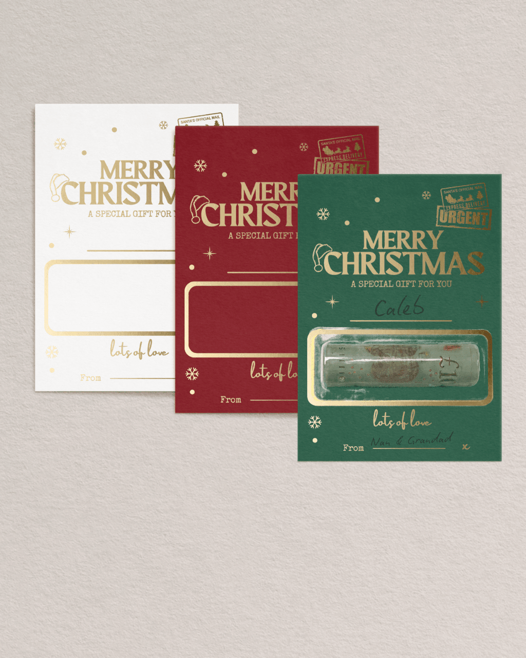 Christmas Money Wallet Multipacks | Write Your Own - Foilux