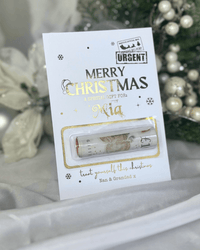 Design 1: Personalised Foil Money Reveal Pouch - Luxury Christmas Cash Gift Wallet