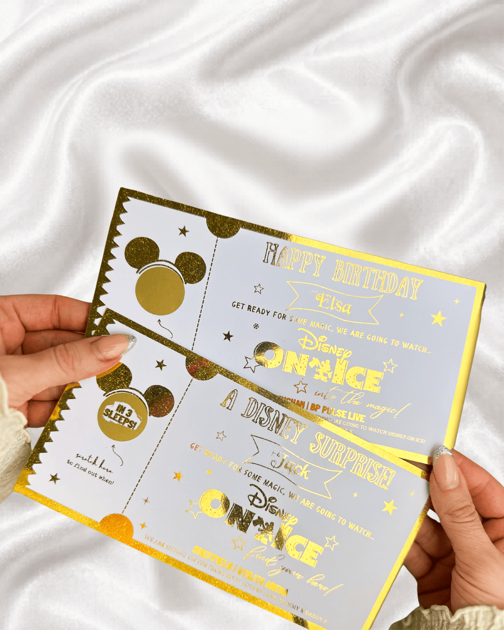 Disney On Ice Foiled Gift Reveal Ticket - Foilux