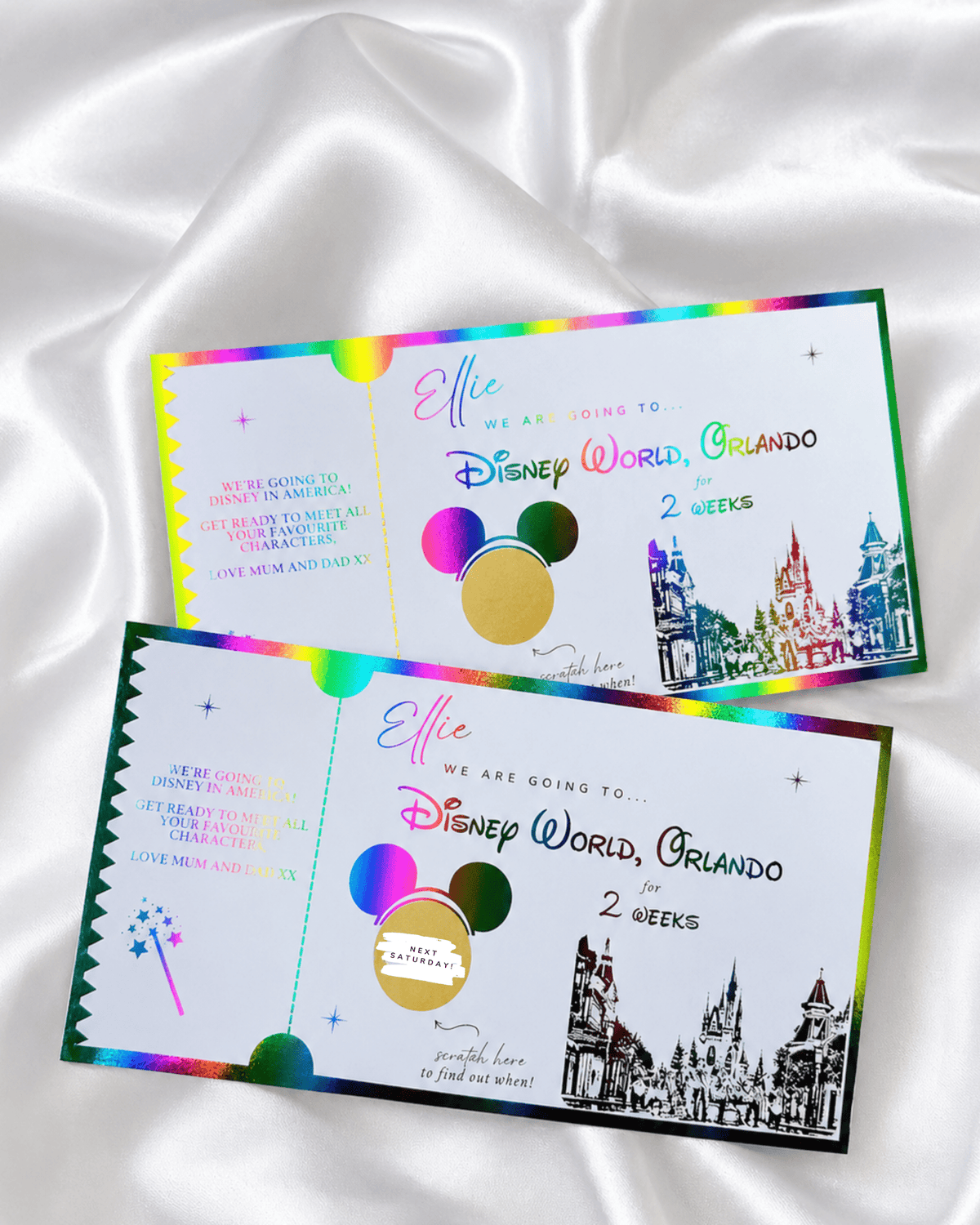 Disney World Scratch Card Ticket - Foilux