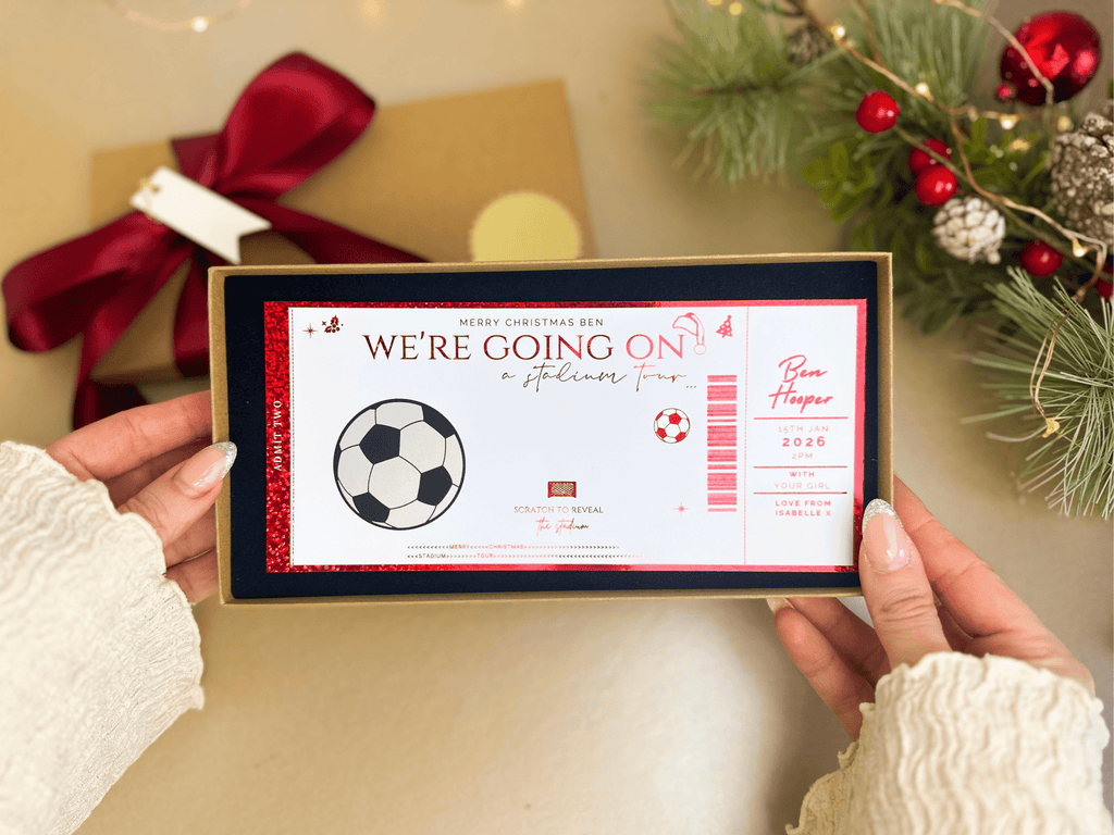 Football Experience (Game or Stadium Tour) Reveal Ticket - Foilux