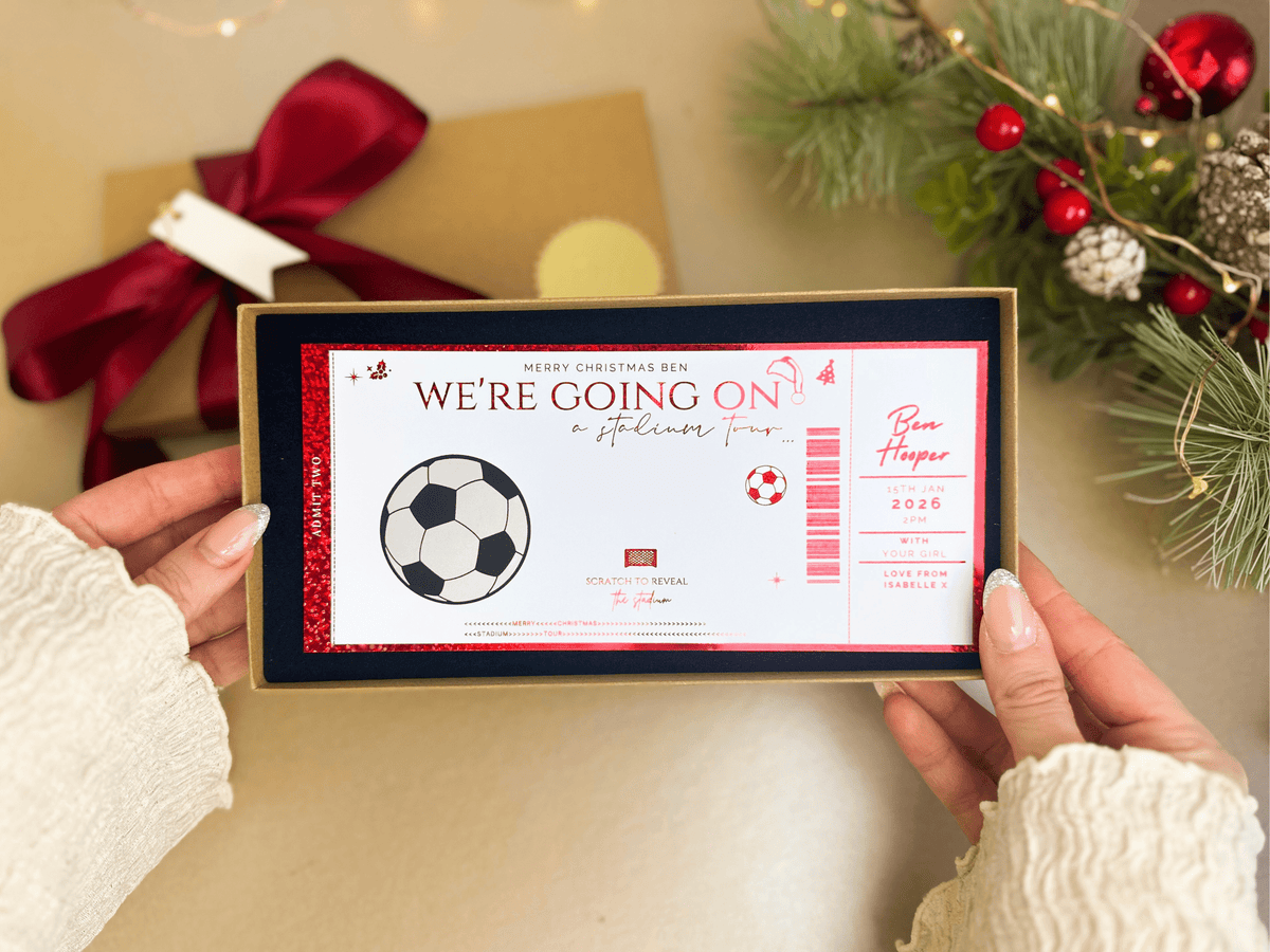 Football Experience (Game or Stadium Tour) Reveal Ticket - Foilux