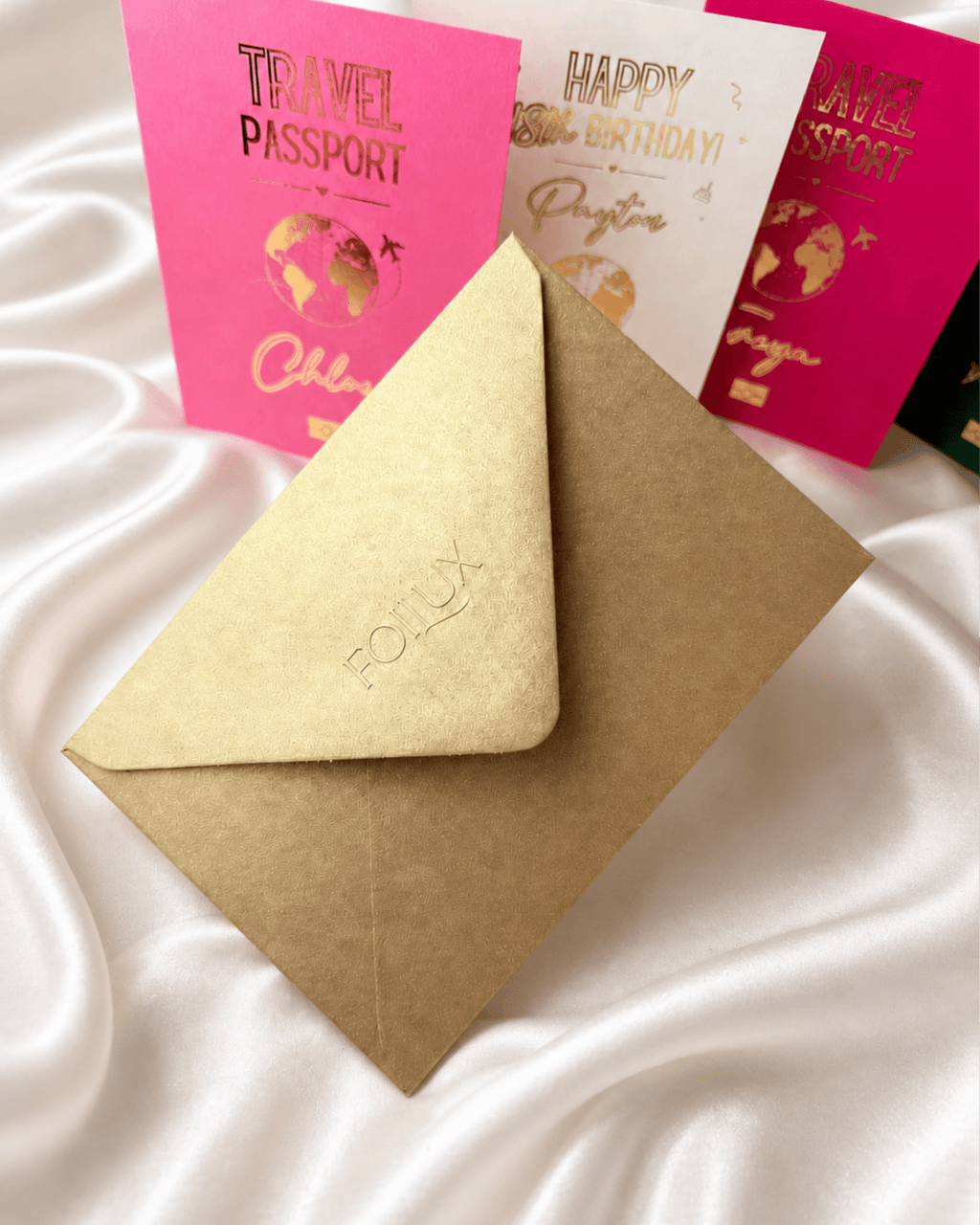 Gold Foil Holiday Reveal Passport - Foilux