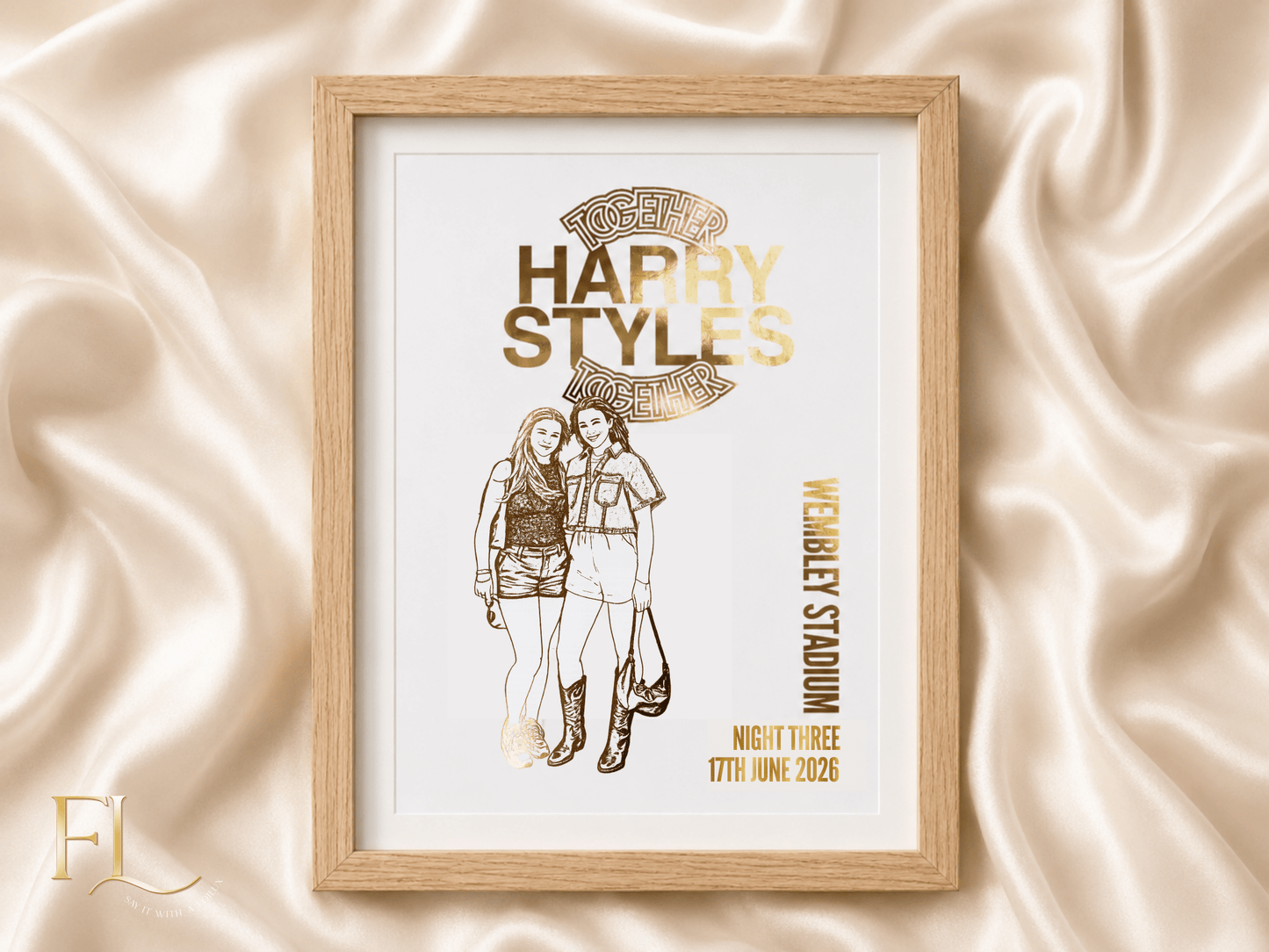 Harry Styles Together Together Outfit Wembley foil print - Foilux