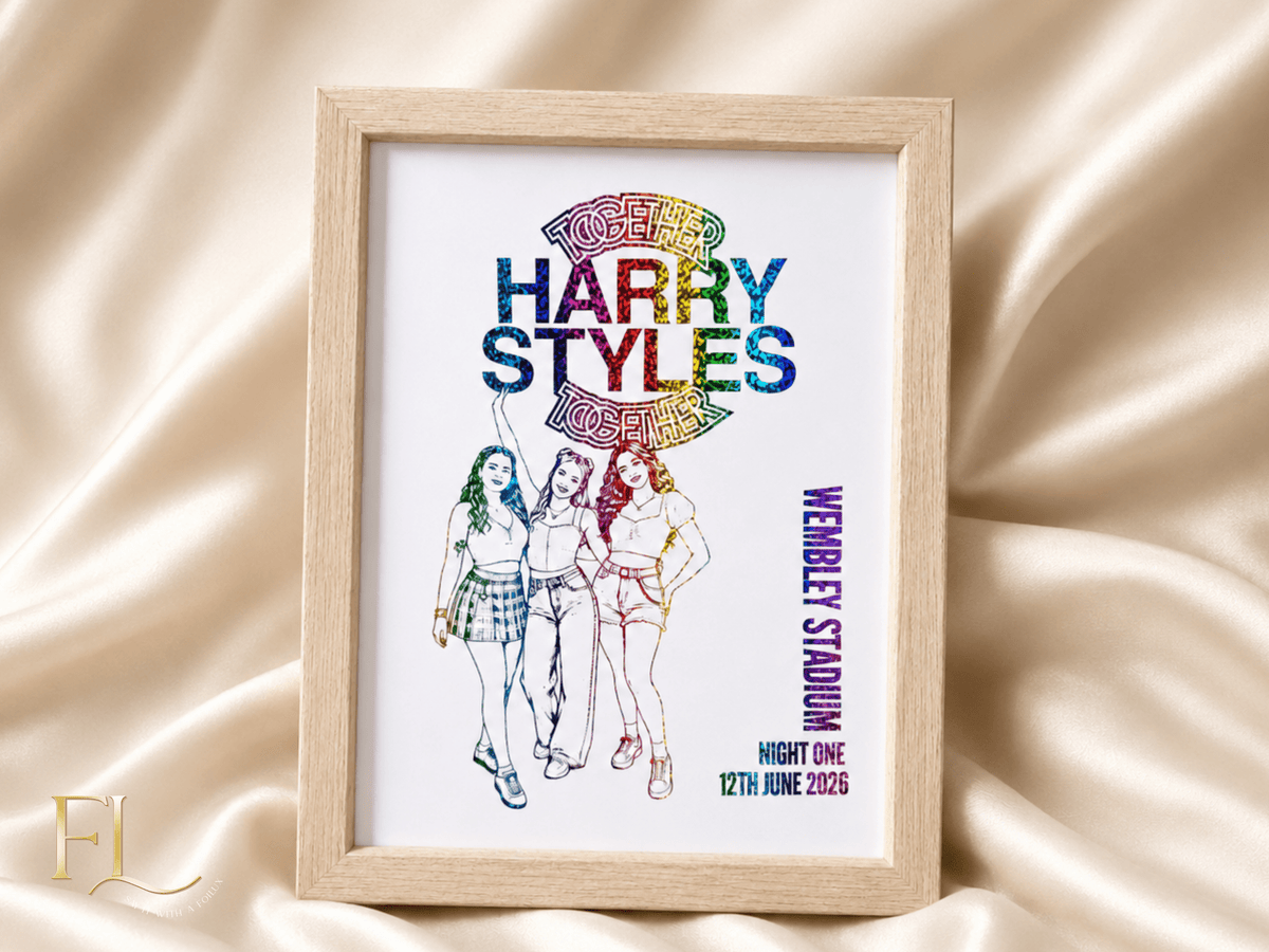 Harry Styles Together Together Outfit Wembley foil print - Foilux