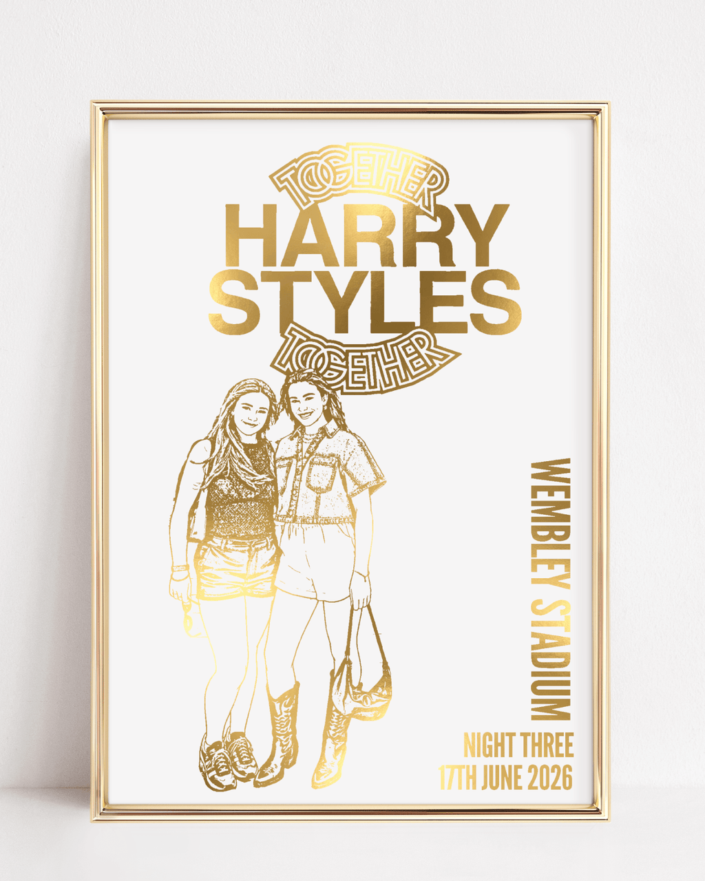 Harry Styles Tour Poster | Personalised Foil Print - Foilux