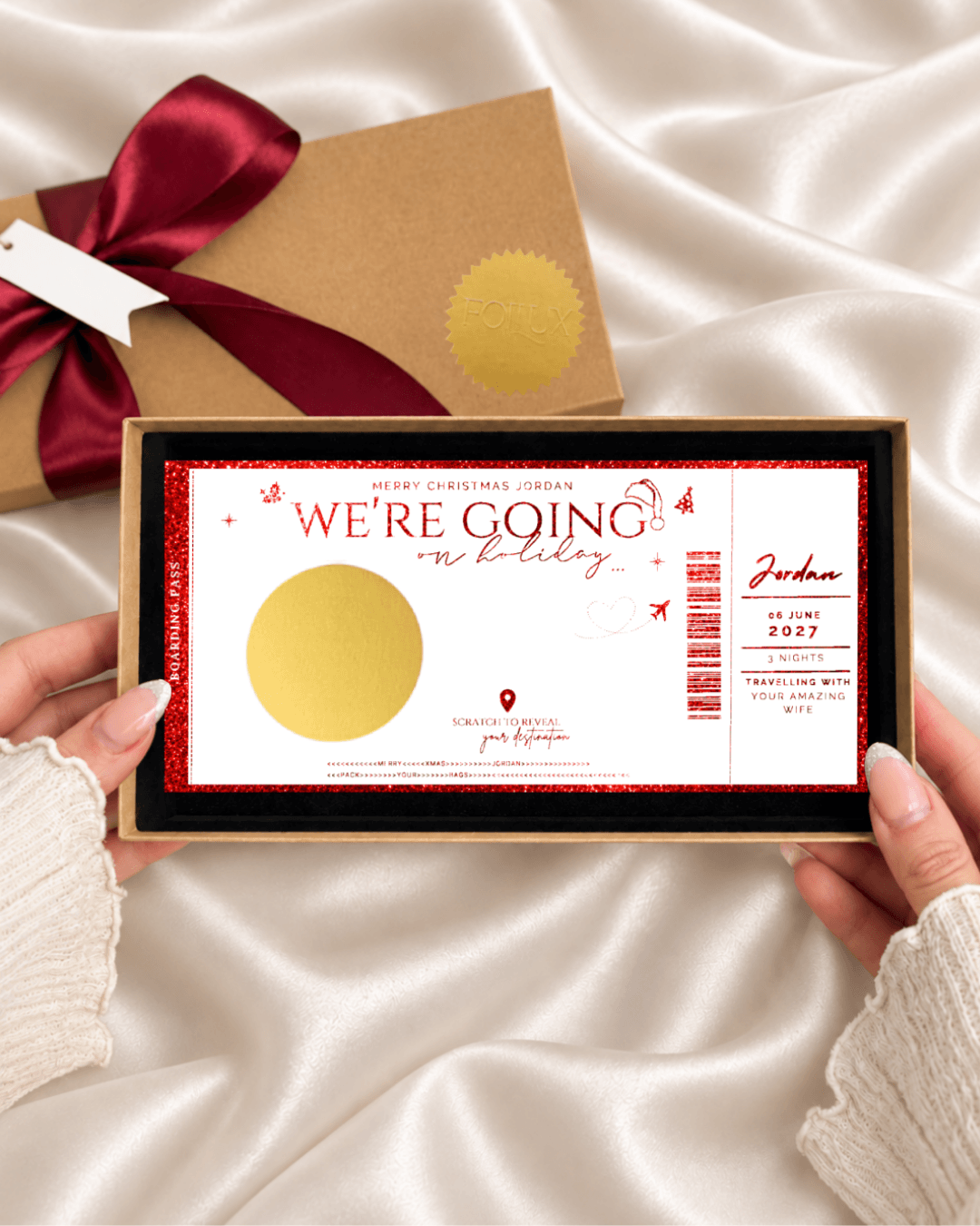 Holiday reveal scratch card - Foilux