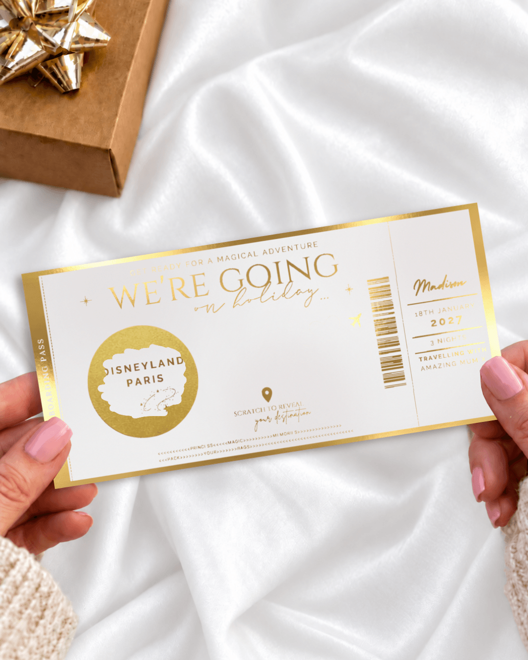 Holiday reveal scratch card - Foilux