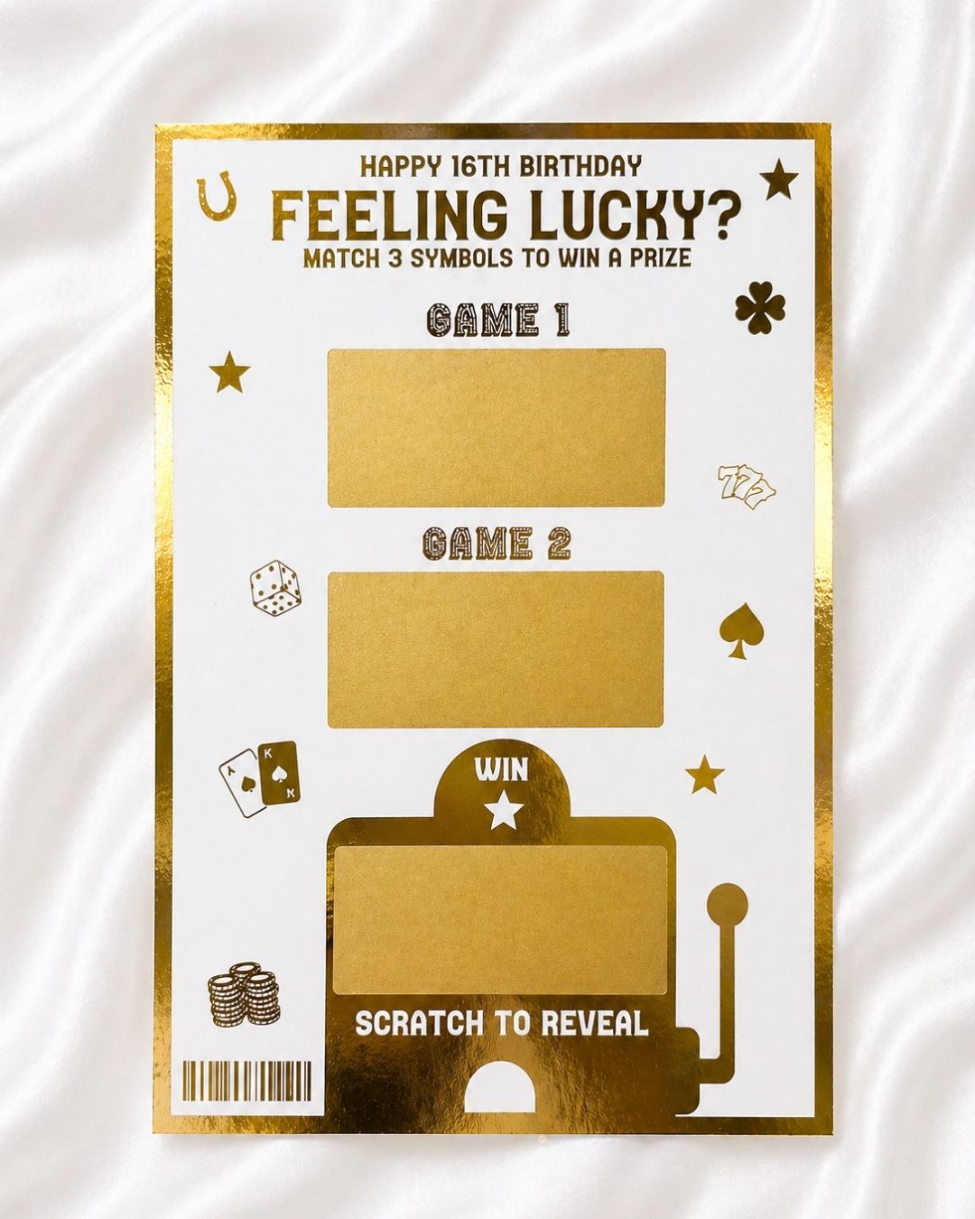 Lucky Jackpot Scratch Card | Reveal any gift - Foilux