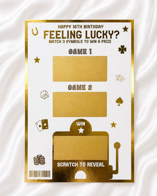 Lucky Jackpot Scratch Card | Reveal any gift - Foilux