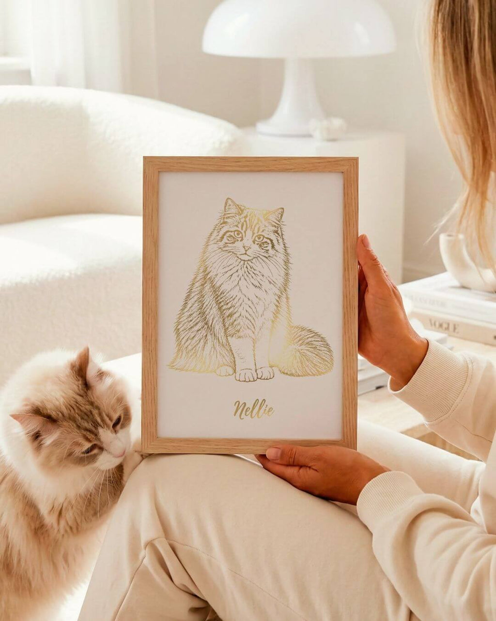 Personalised Pet Portrait | Custom Dog & Cat Foil Print - Foilux