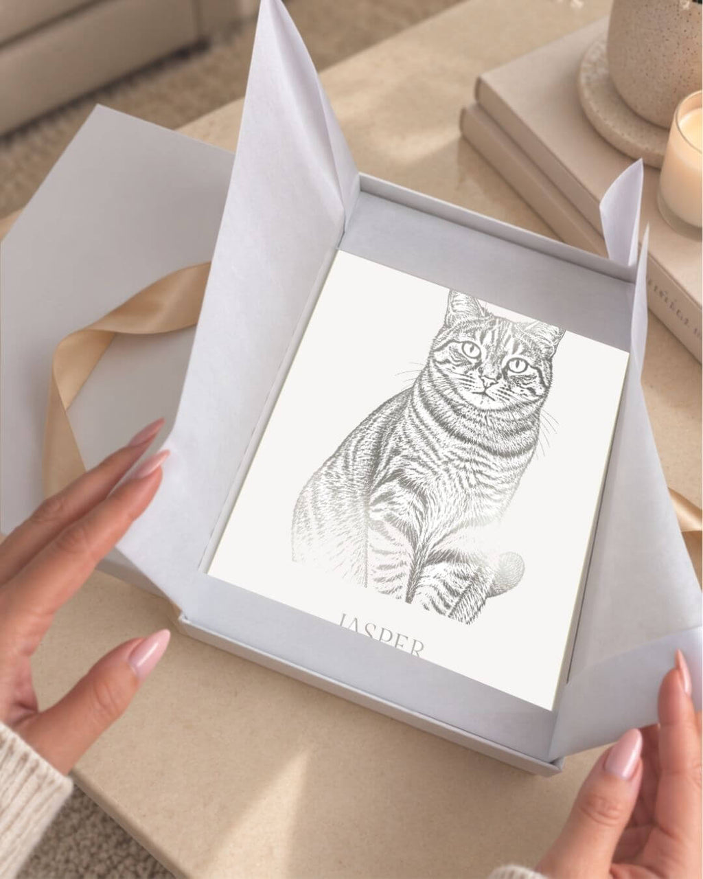 Personalised Pet Portrait | Custom Dog & Cat Foil Print - Foilux