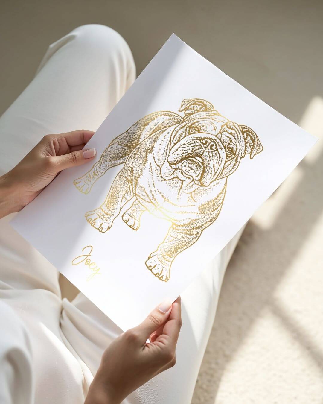Personalised Pet Portrait | Custom Dog & Cat Foil Print - Foilux
