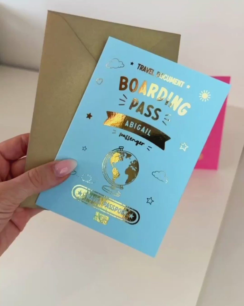 Kids' Holiday Reveal Passport | Gold Foil Scratch Card