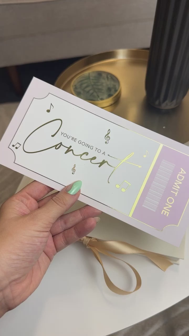 DIY Concert Scratch Card | Write Your Own Reveal