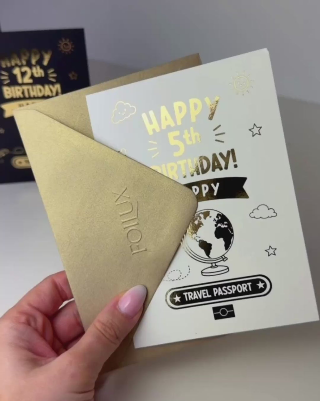 Kids' Birthday Holiday Reveal Passport | Scratch to Reveal