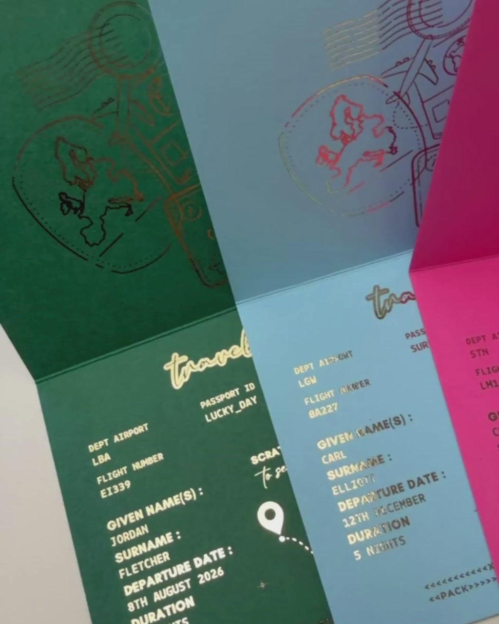 Birthday Holiday Reveal Passport | Surprise Trip Gift