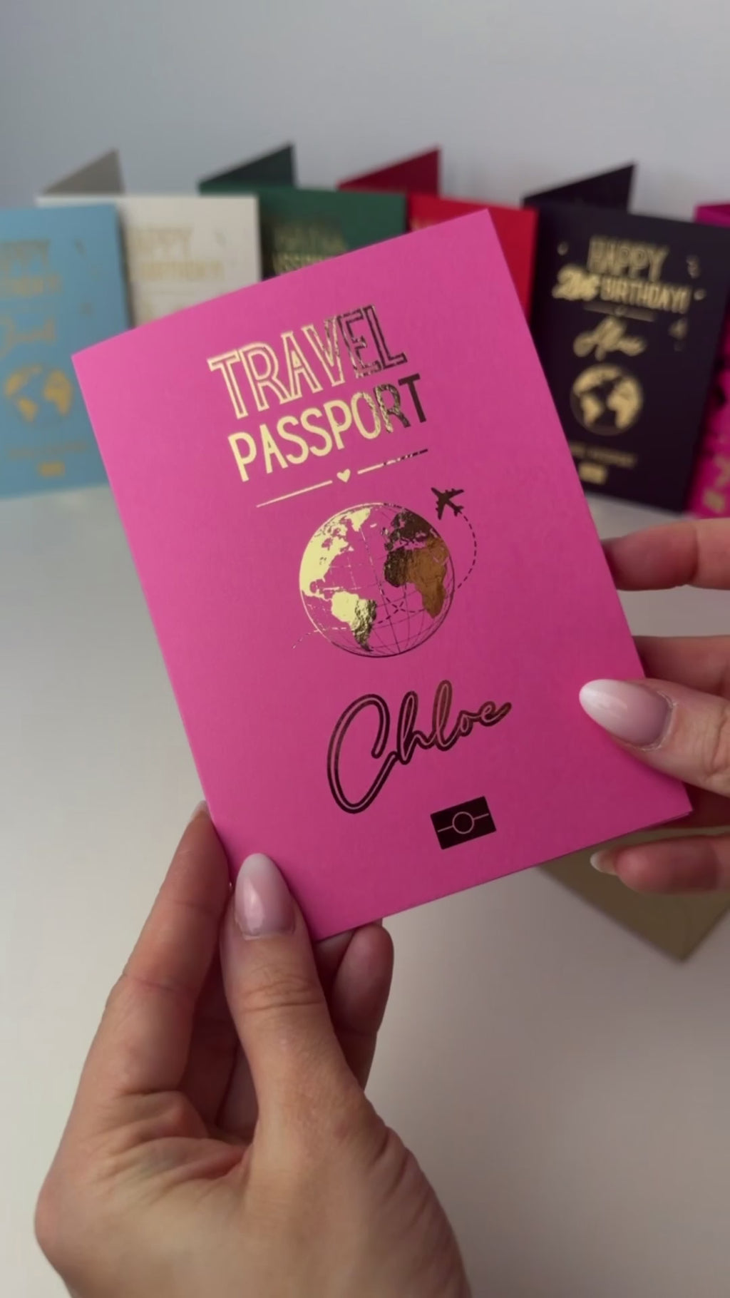 Holiday Reveal Passport | Gold Foil Scratch Card Gift