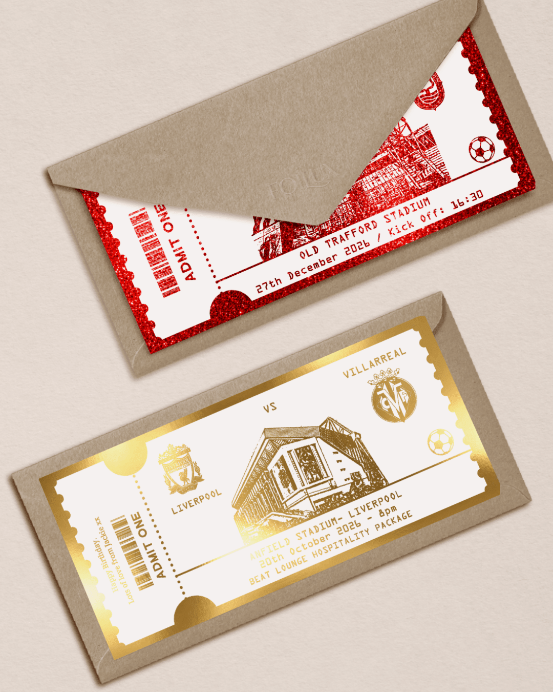 Sports Ticket Gift | Football, F1 & Stadium Tour Reveal - Foilux
