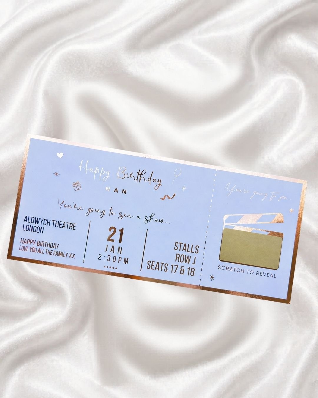 Theatre Scratch Off Foil Ticket - Foilux