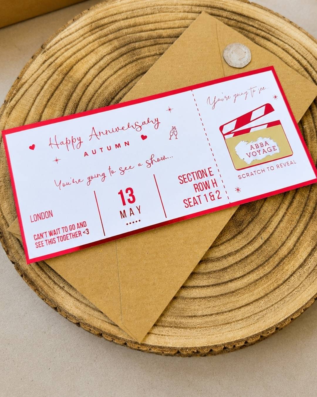 Theatre Scratch Off Foil Ticket - Foilux