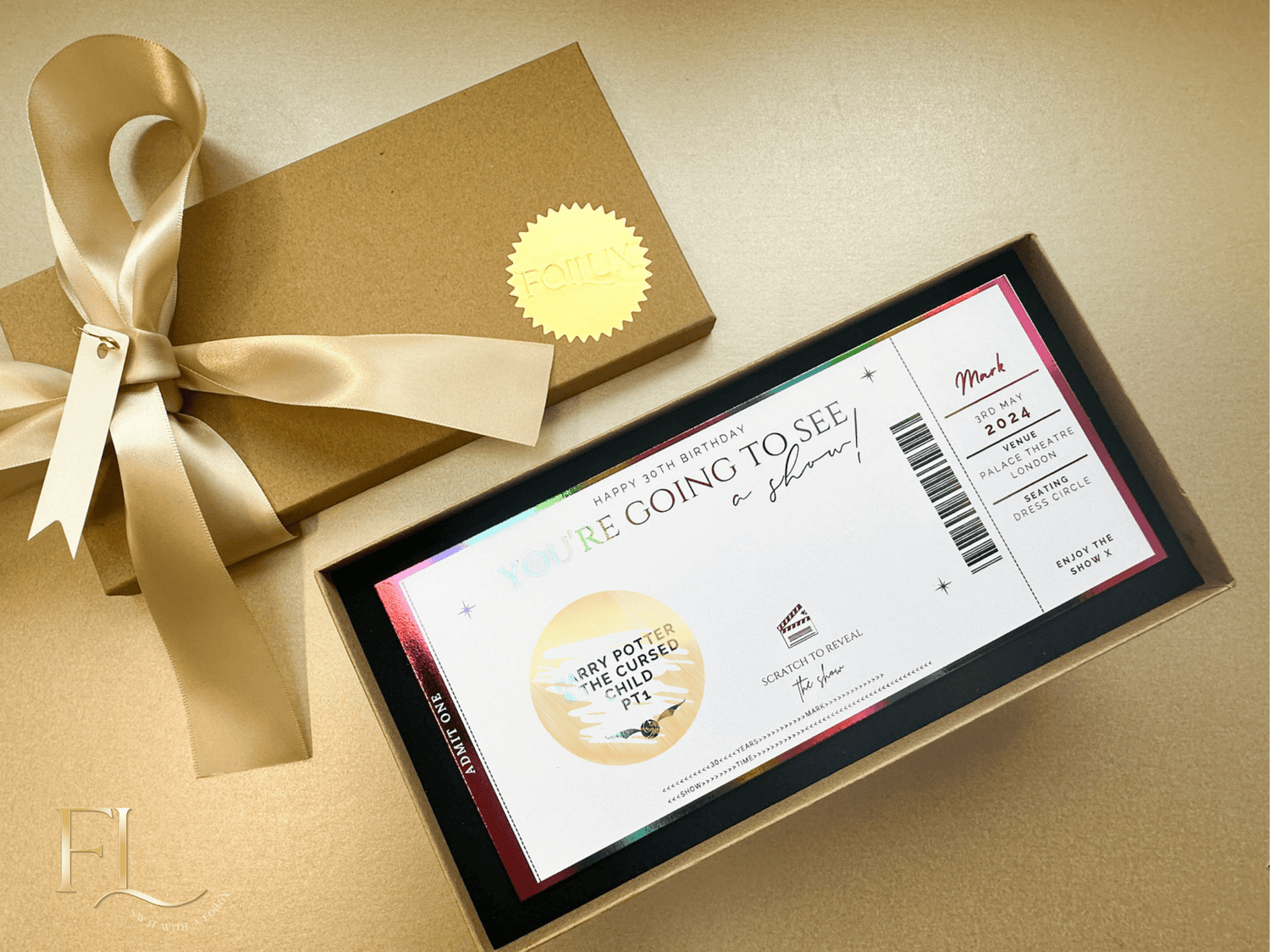 Theatre/Comedy/Show/Musical Reveal | Scratch Card Ticket - Foilux