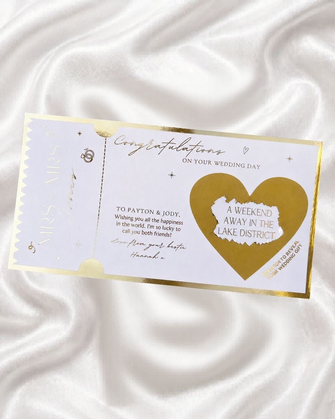 Wedding gift scratch card | Gift Money | Gift Holiday - Foilux