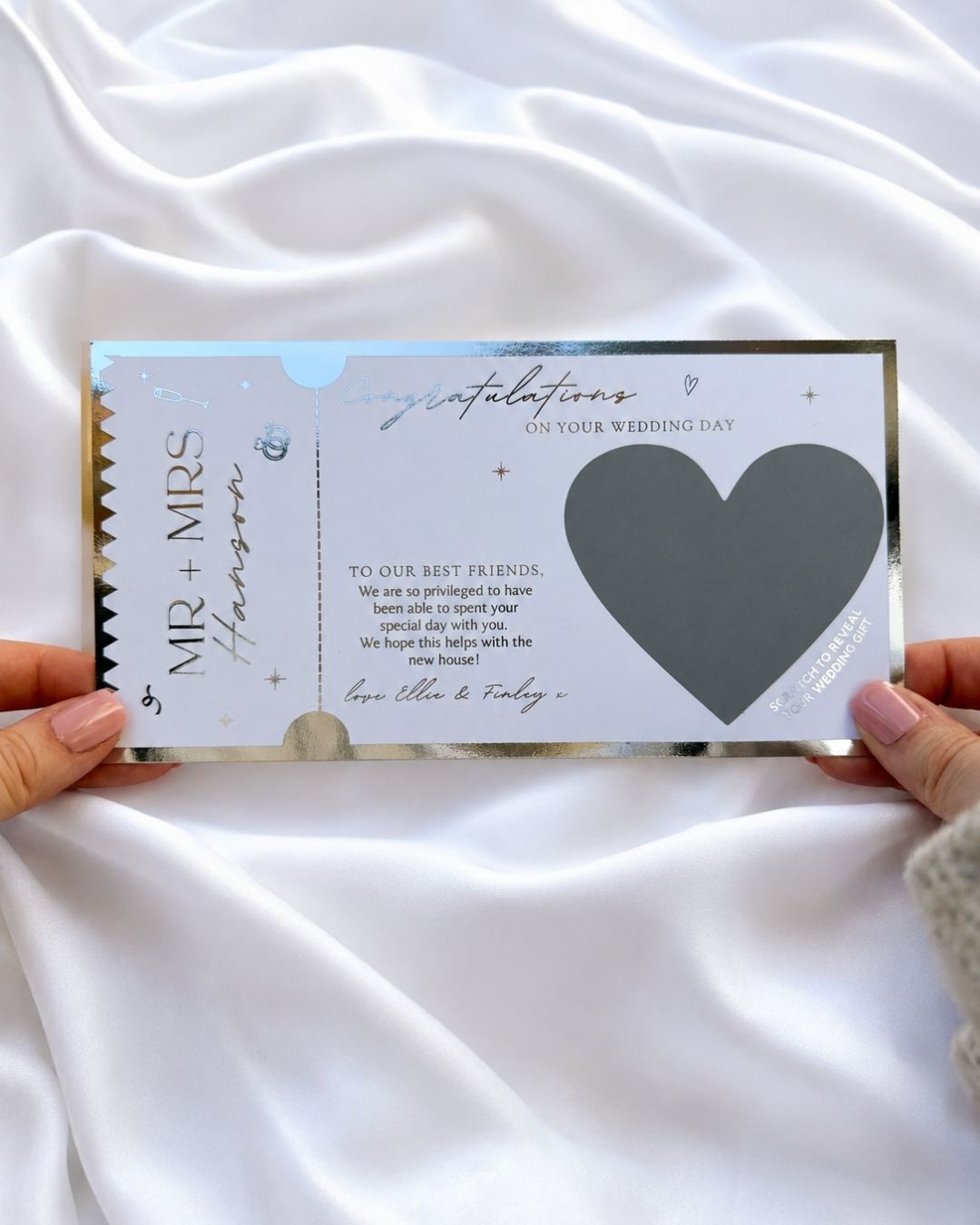 Wedding gift scratch card | Gift Money | Gift Holiday - Foilux