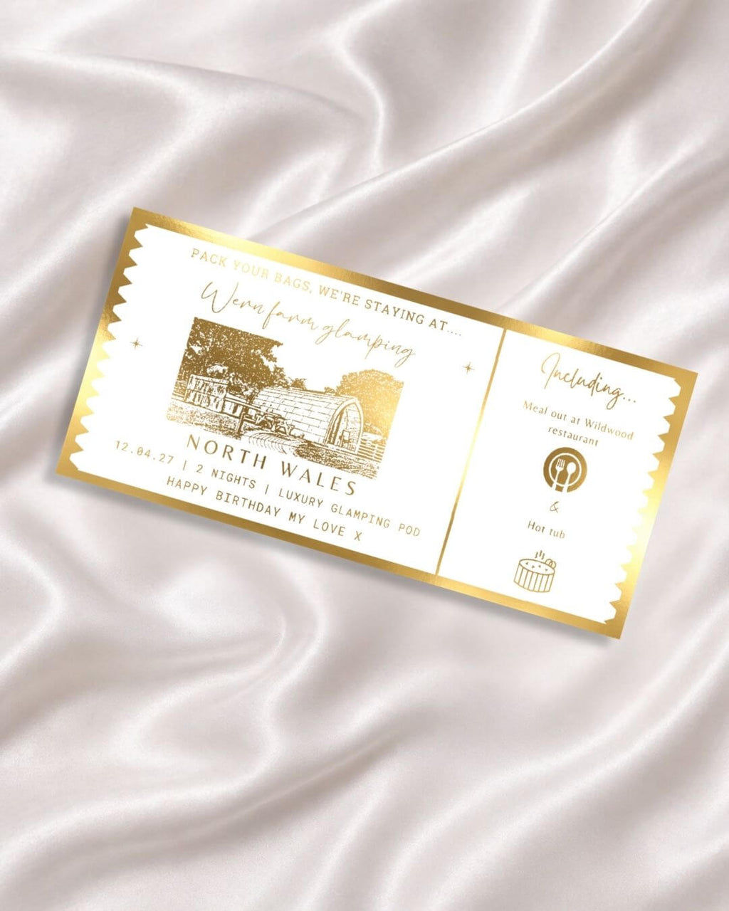 Weekend Away Gift Ticket & Itinerary | Staycation Reveal - Foilux
