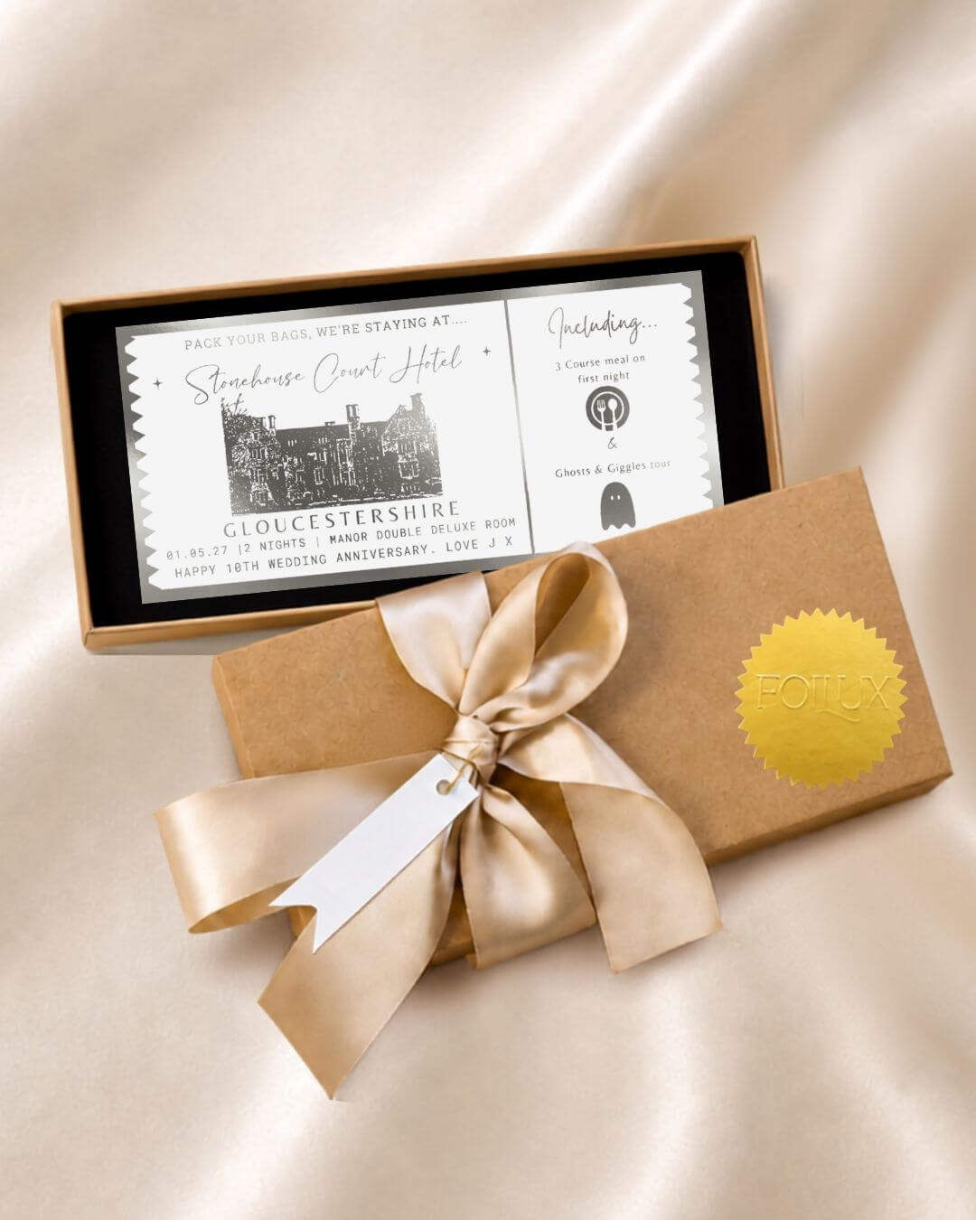 Weekend Away Gift Ticket & Itinerary | Staycation Reveal - Foilux