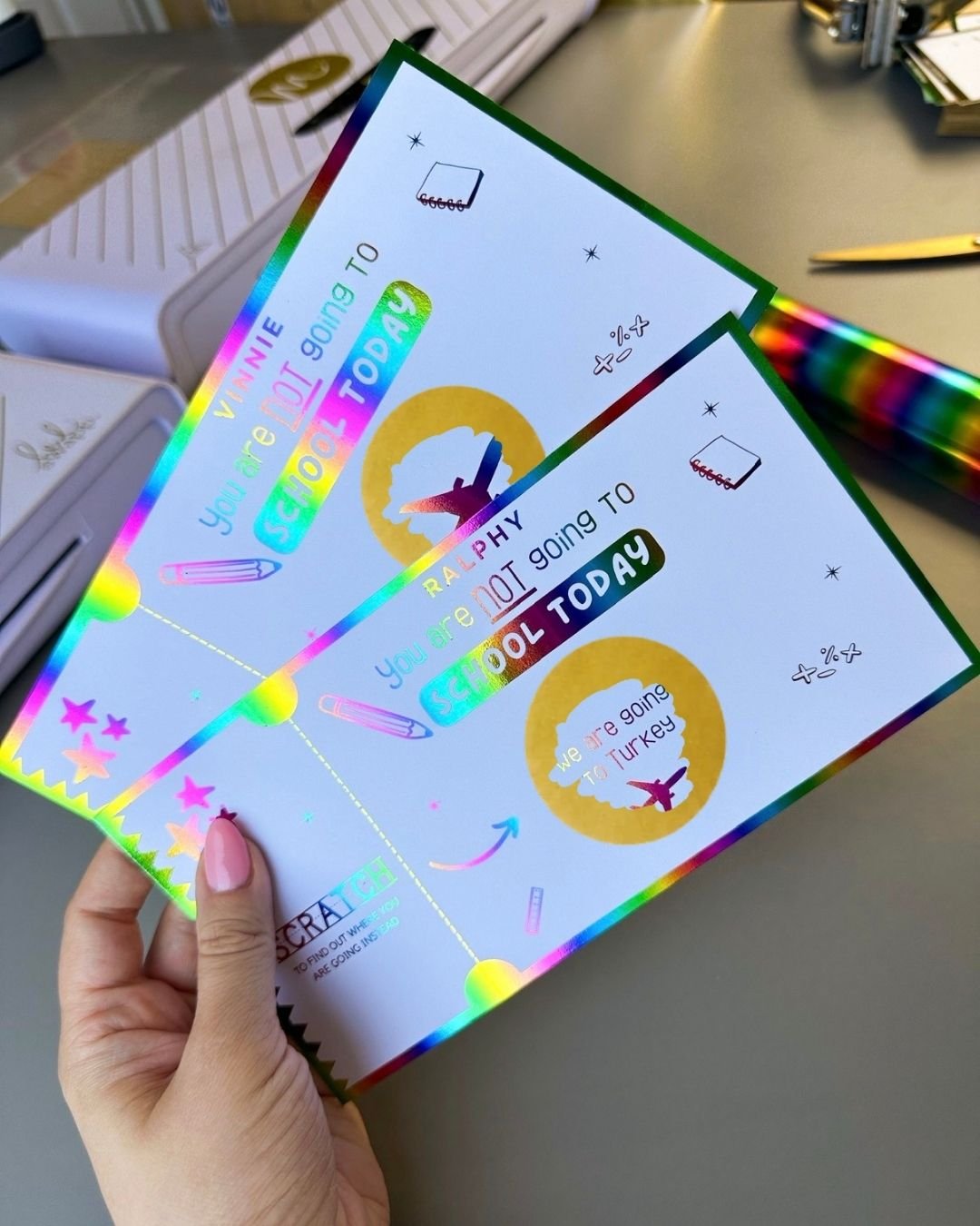 You are not going to school today | Kids Holiday Reveal - Foilux