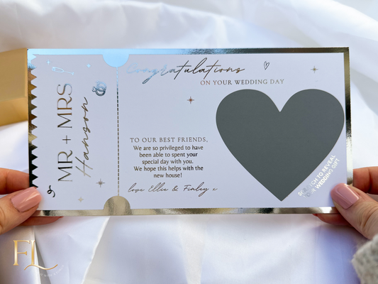 Wedding gift scratch card | Gift Money | Gift Holiday