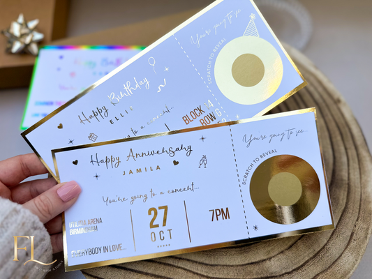 Concert Scratch Off Foil Ticket