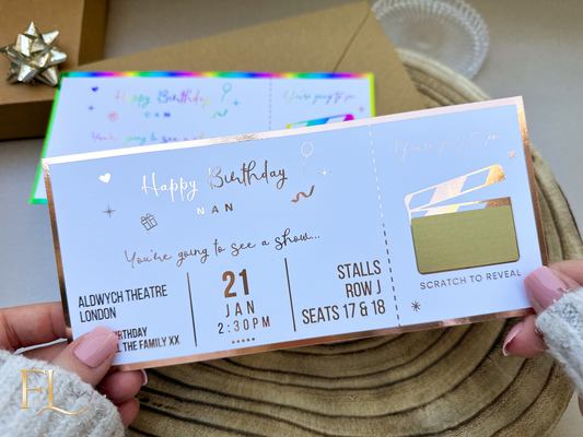 Theatre Scratch Off Foil Ticket