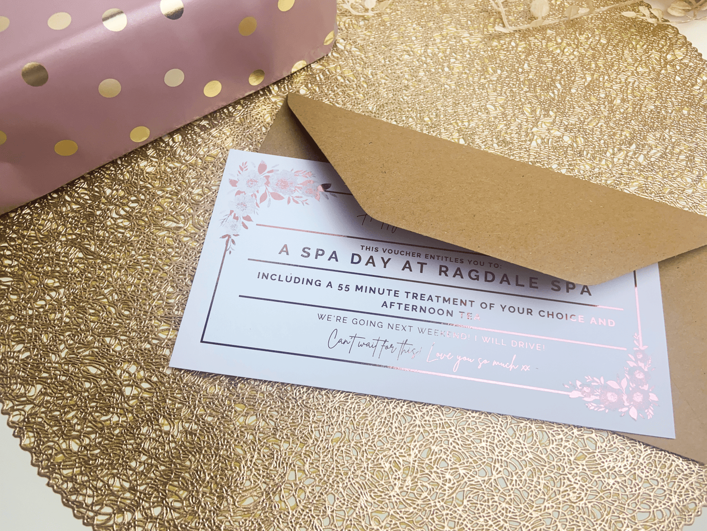 Flower Style Foil Ticket for any experience - Foilux