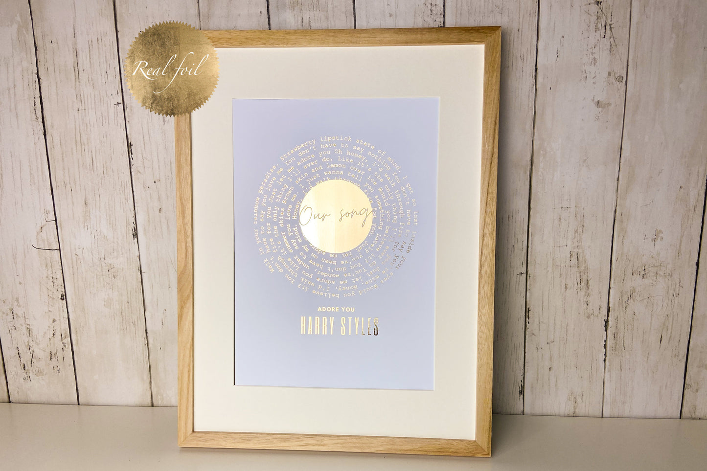 Our Song, First Dance, Music Vinyl Foil Print