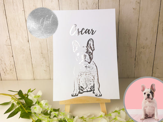 Custom Foil Pet Portrait